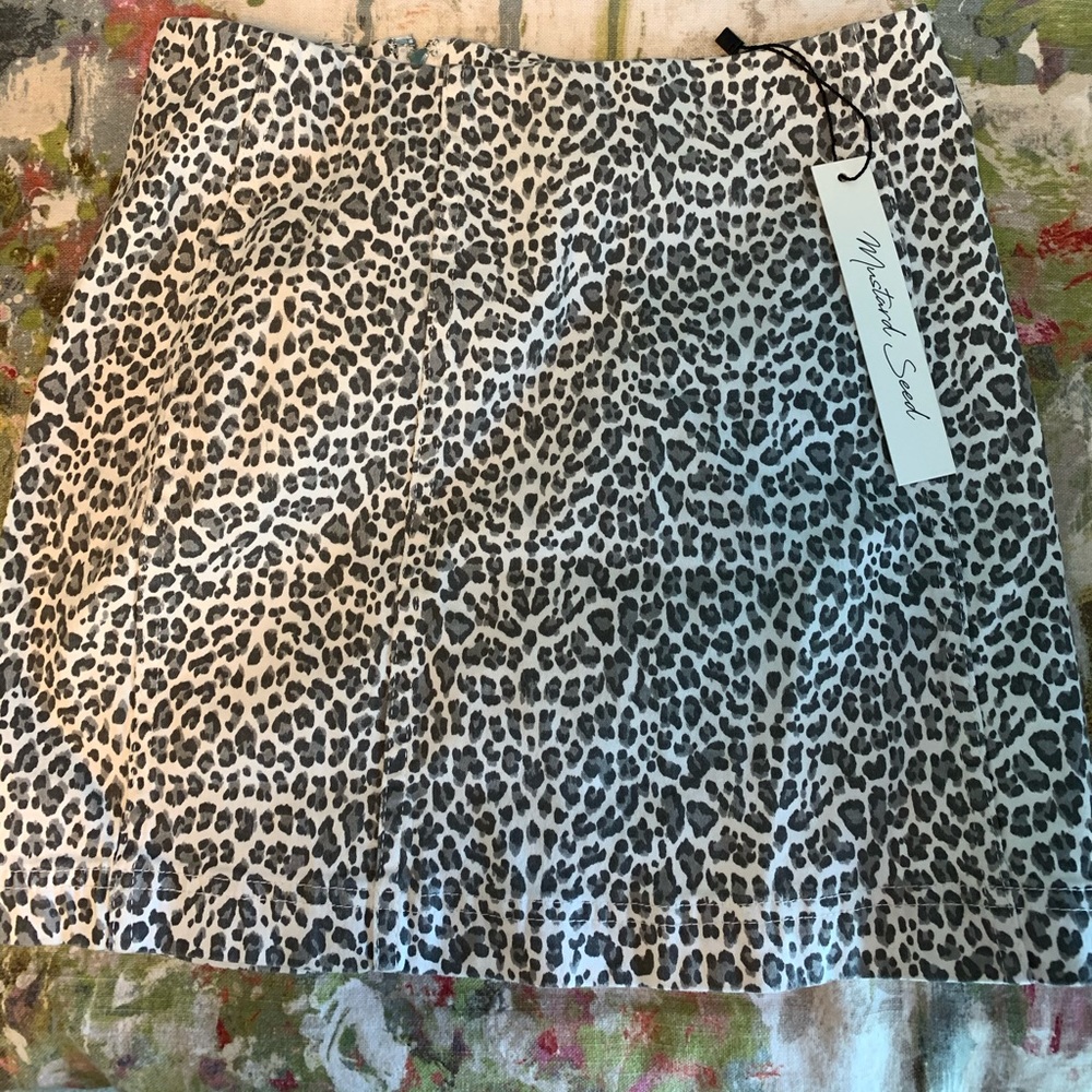 cheetah mini skirt